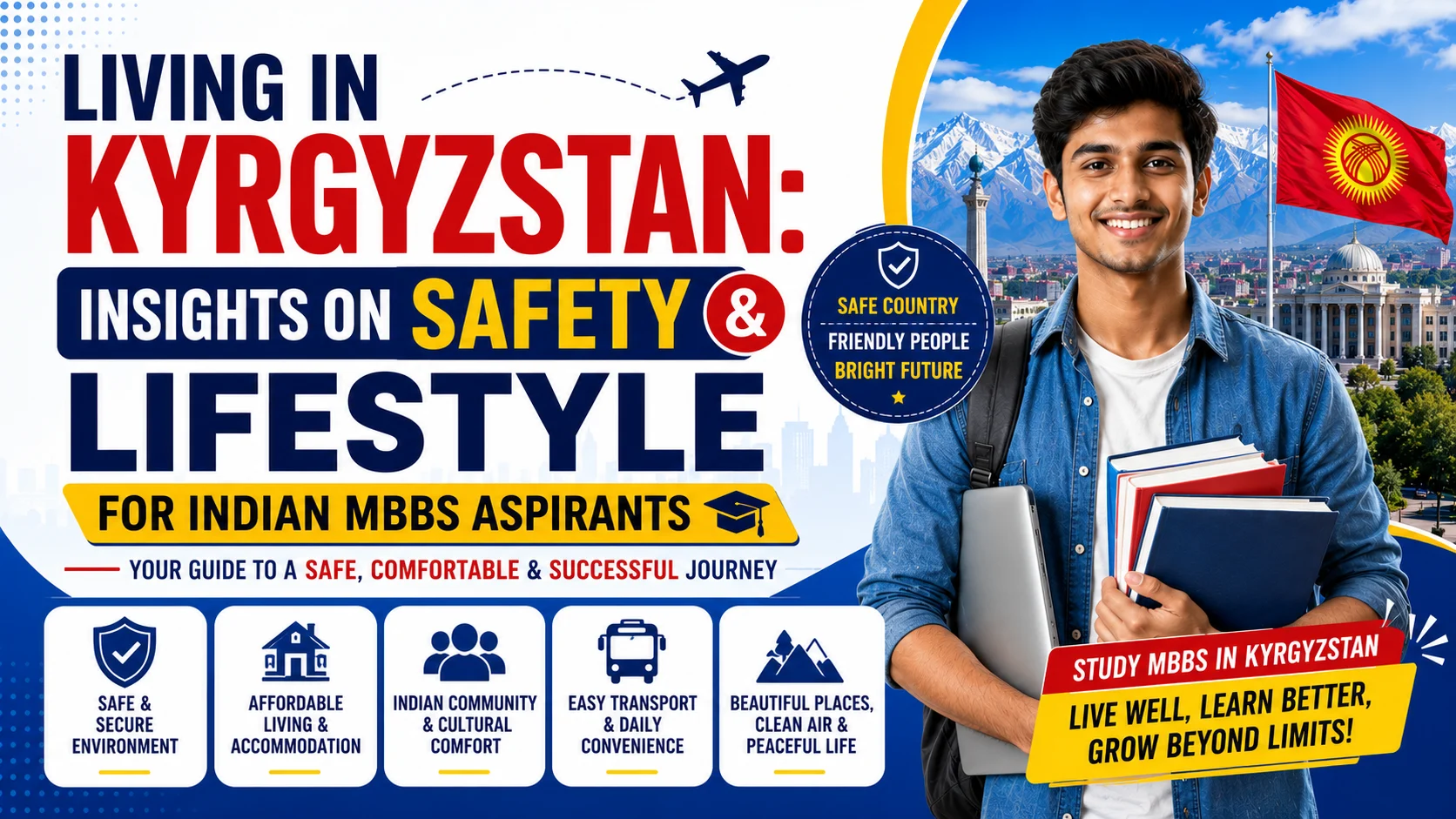 Living in Kyrgyzstan: Insights on Safety and Lifestyle for Indian MBBS Aspirants
